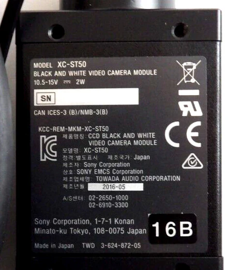 Sony XC-ST50 CCD Camera w/Moritex Light Spot MCEC-CW8 Lot of 2 RXP-1200 Surplus - Image 12