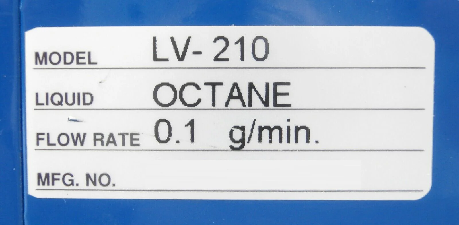 STEC LV-210 Liquid Mass Flow Meter 0.1 g/min Octane Working Surplus - Image 11