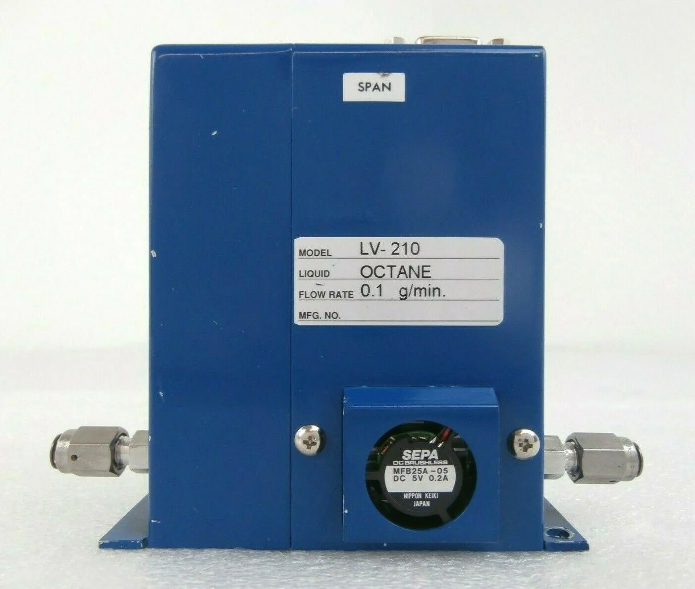 STEC LV-210 Liquid Mass Flow Meter 0.1 g/min Octane Working Surplus - Image 3