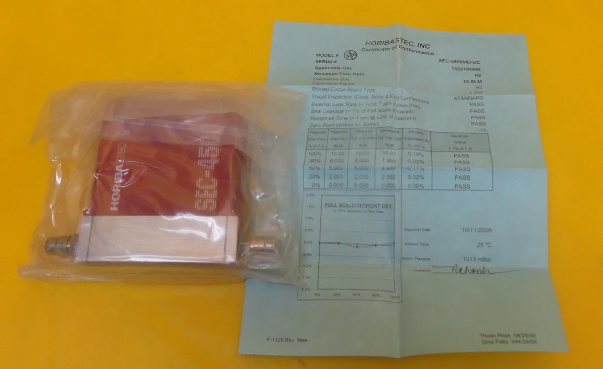STEC SEC-4500M Mass Flow Controller MFC 54-123117A18 SEC-4500 10 SLM H2 New - Image 6