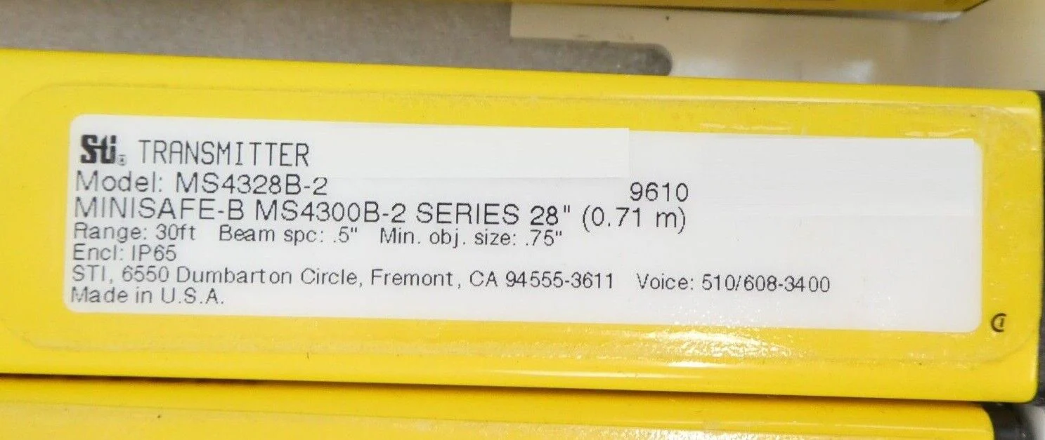 Sti MS4328B-2 Light Curtain Transmitter Receiver Lot of 14 Sets MS4300B-2 Spare - Image 7