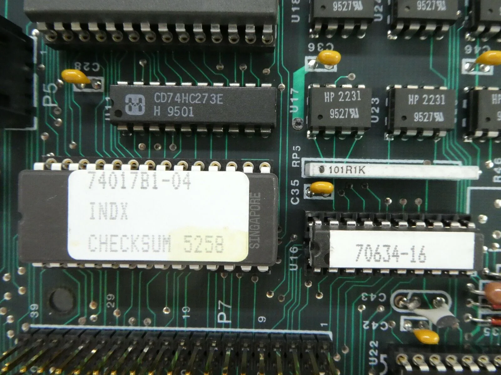 SVG Silicon Valley Group 80166FE-01 INDX Station CPU BD PCB Card 90s DUV Working - Image 11