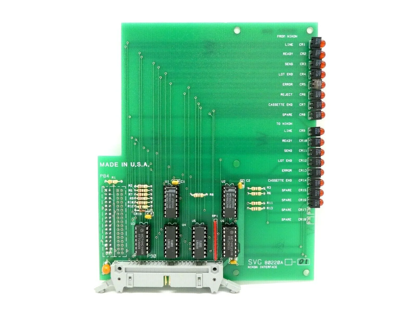 SVG Silicon Valley Group 80220A-01 Nikon Interface Board PCB Working Surplus - Image 2