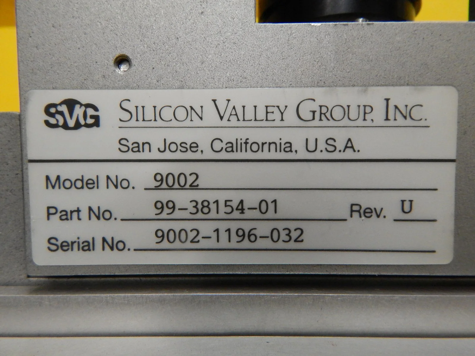 SVG Silicon Valley Group 99-38154-01 Shuttle Arm Assembly Rev. U 90S DUV Working - Image 10