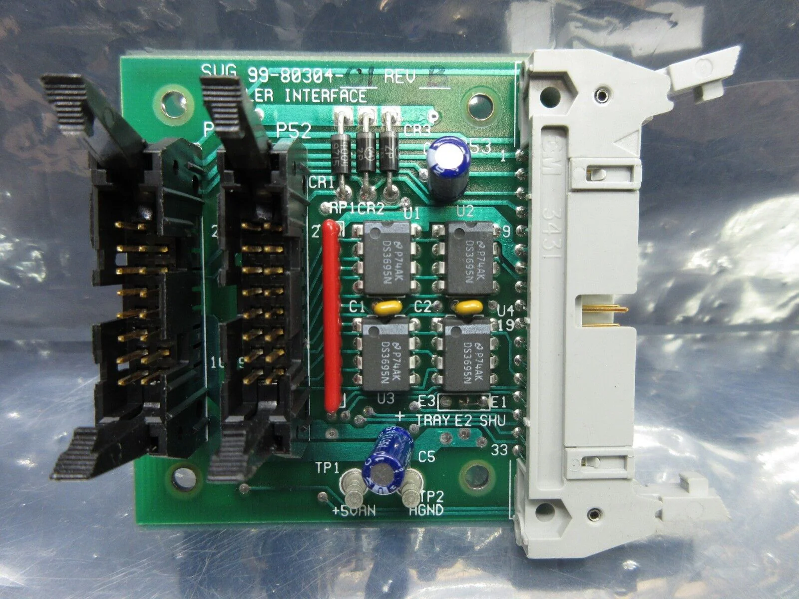 SVG Silicon Valley Group 99-80304-01 Handler Interface Board PCB Rev. B 90S Used - Image 2
