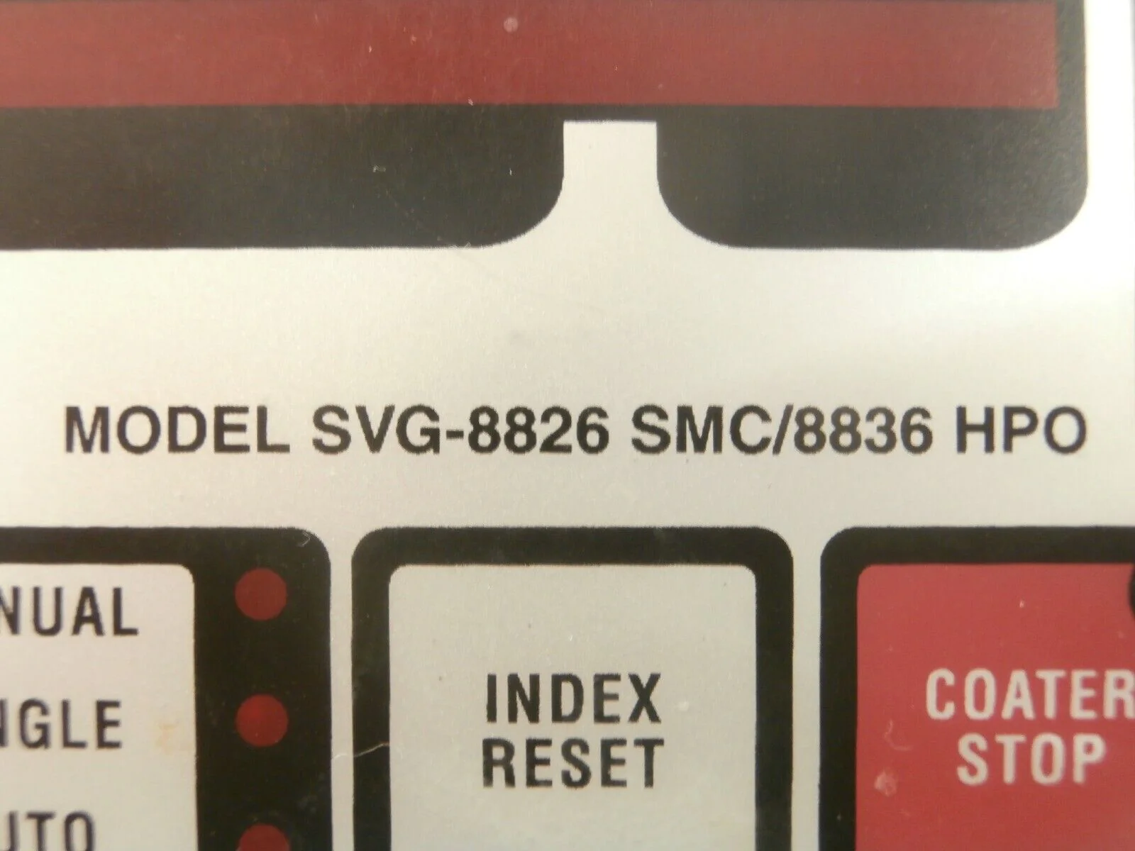 SVG Silicon Valley Group SVG-8826 SMC/8836 HPO Coater Interface Panel 80073B - Image 12