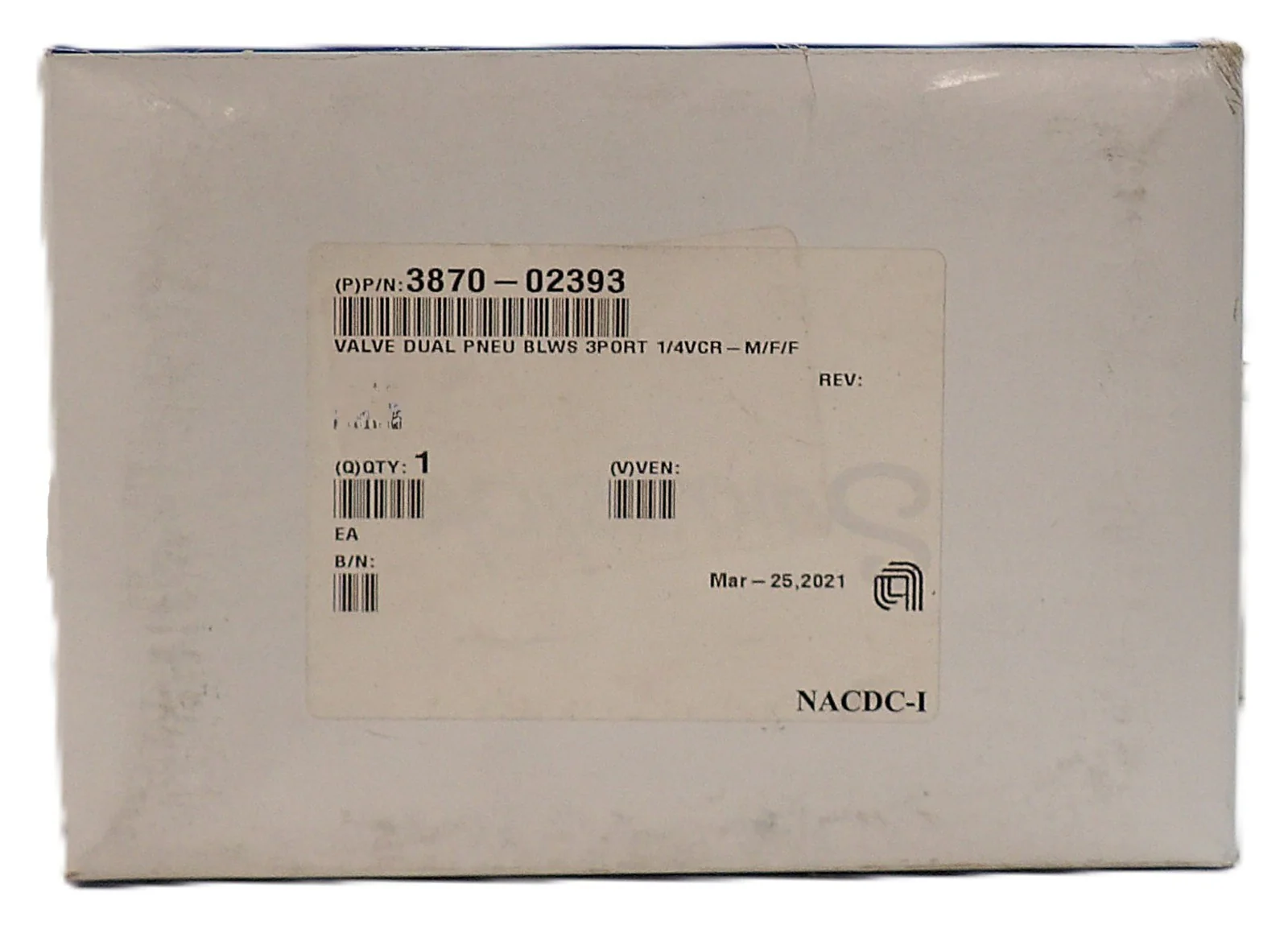 Swagelok 6L-M1D-122P-IJ Double Actuator 3 Way Diaphragm Valve New - Image 7