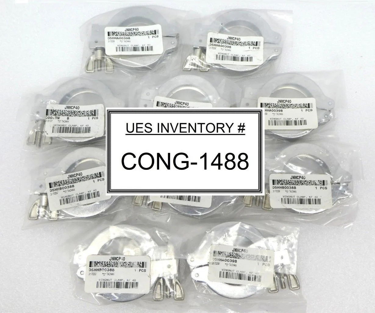 Swagelok JNWCP40 Vacuum Wingnut Clamp NW40 KF40 Reseller Lot of 10 New Surplus