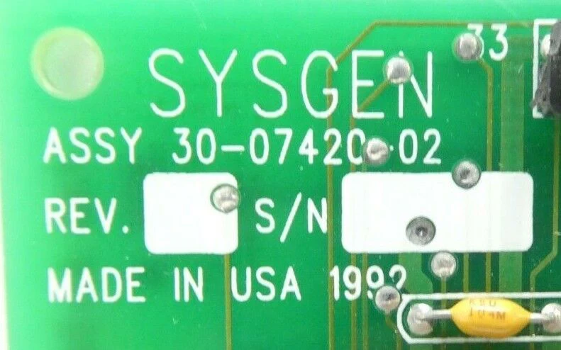 SYSGEN 30-07420-02 ISA BUS Adapter PCB Card Novellus Systems No Faceplate New - Image 12