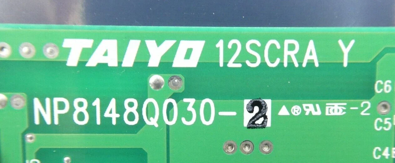 Taiyo Machinery NP8148Q030-2 PCB 12SCRA Y TEL Lithius Working Surplus - Image 12