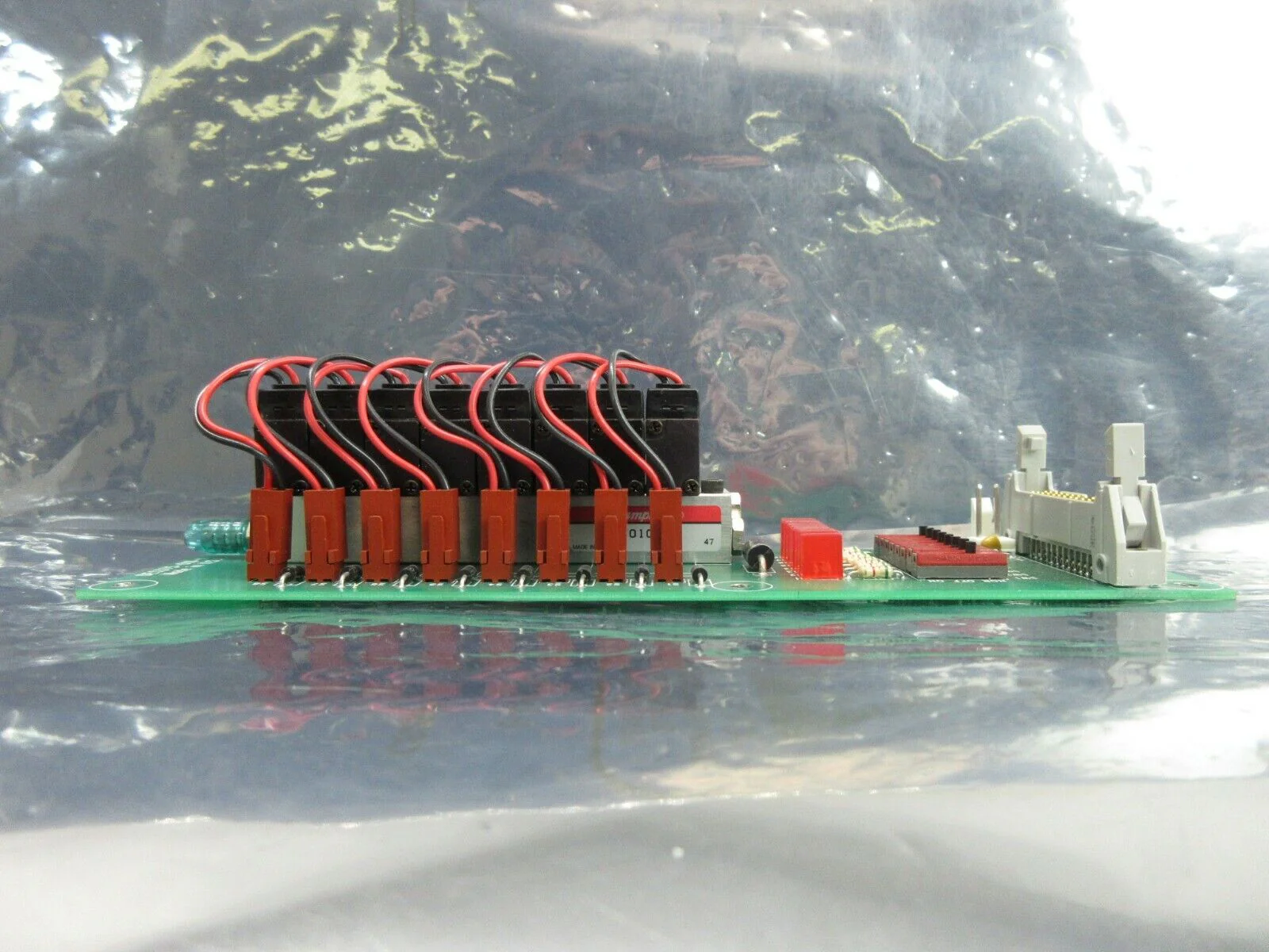 TECO Pneumatic DES375-010-8 8-Port Pneumatic Manifold Board PCB HA010E1 Working - Image 6