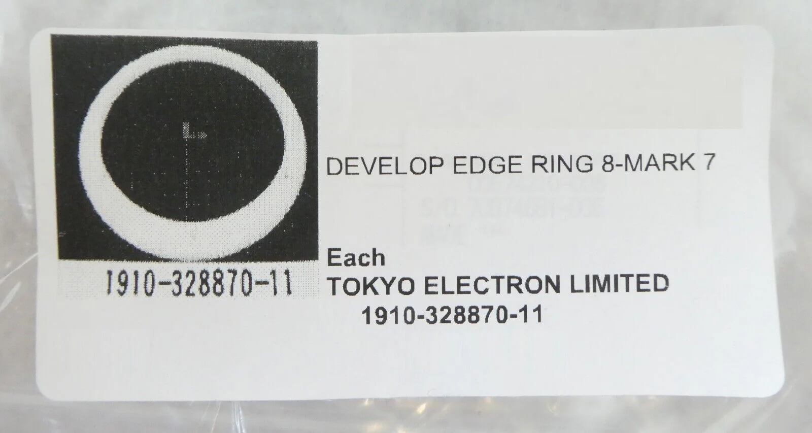 TEL Tokyo ELectron 1910-328870-11 Develop Edge Ring 200mm 8" Mark 7 New Surplus - Image 7