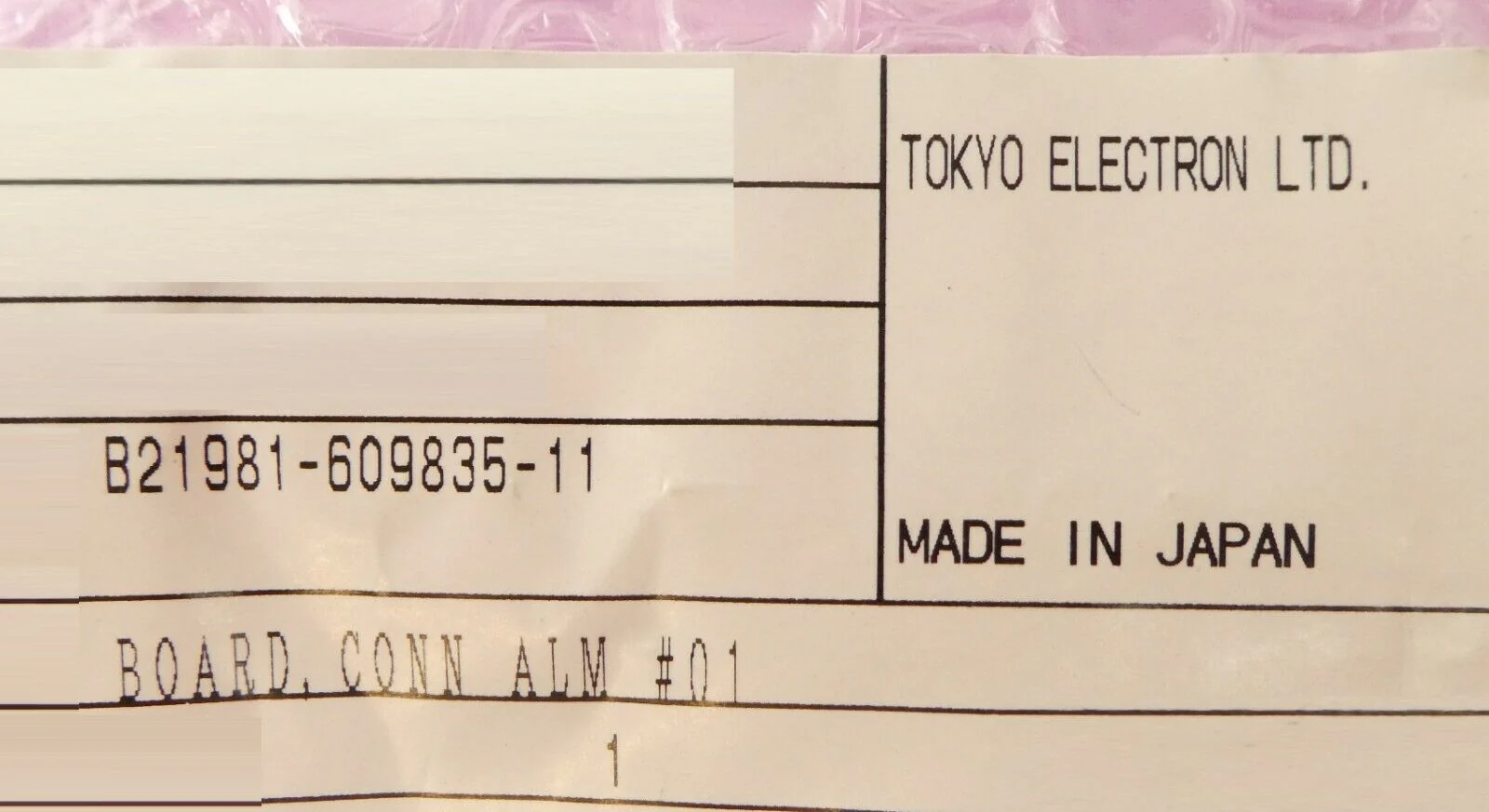 TEL Tokyo Electron 1981-609835-11 Interface Connection Board PCB ALM #01 New - Image 10