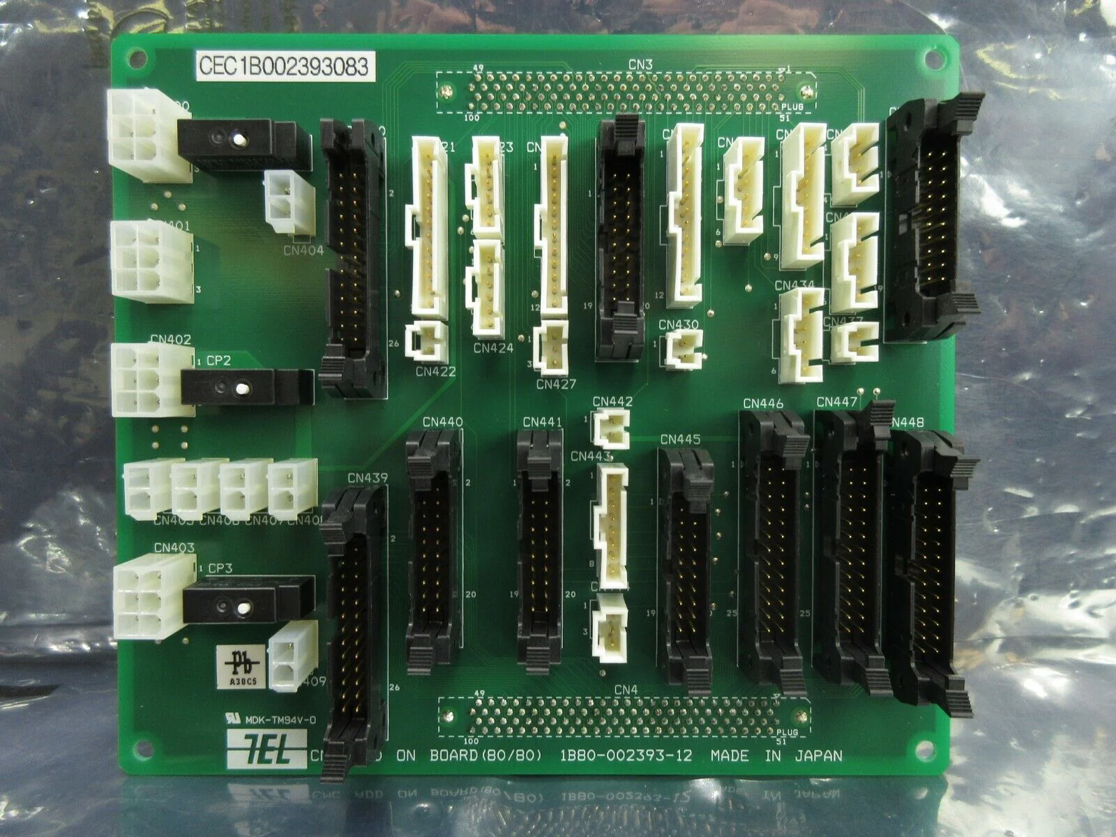 TEL Tokyo Electron 1B80-002393-12 CMC Add On Board (80/80) PCB Used Working - Image 2