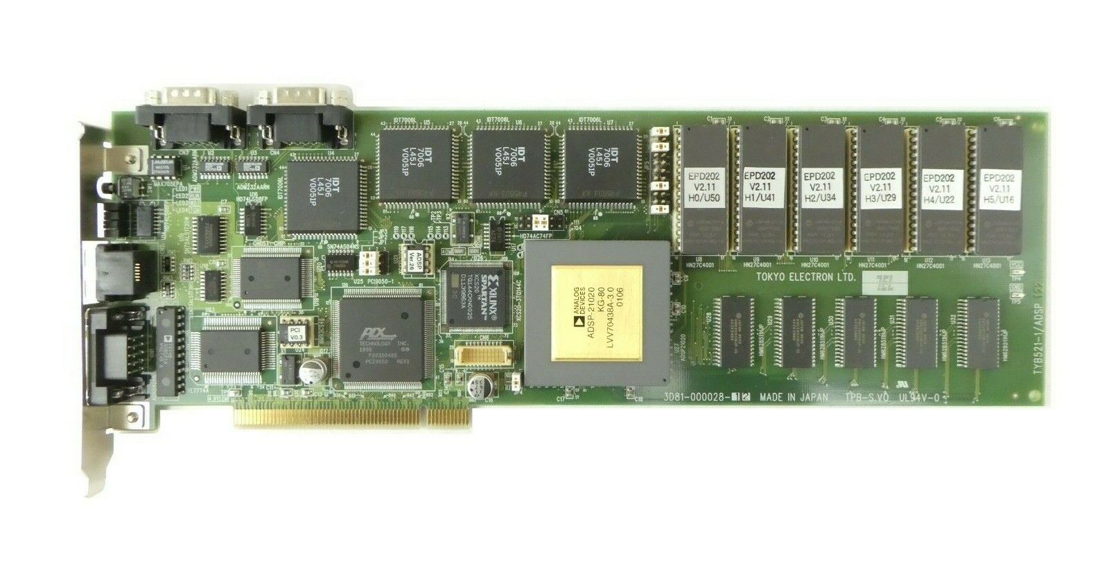 TEL Tokyo Electron 3D81-000028-12 Processor PCB Card TYB521-1/ADSP Working Spare - Image 2
