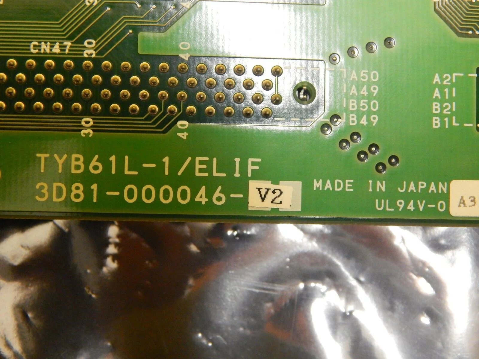 TEL Tokyo Electron 3D81-000046-V2 Interface PCB TYB61L-1/ELIF T-3044SS Used - Image 9