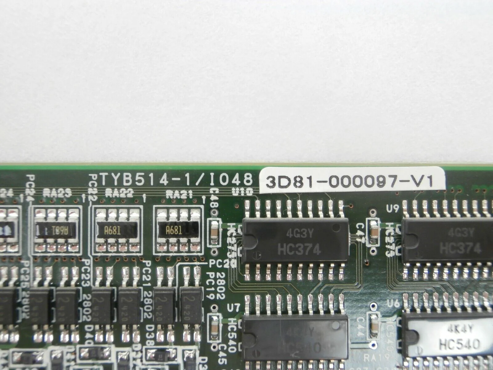 TEL Tokyo Electron 3D81-000097-V1 Processor PCB Card TYB514-1/IO48 Working Spare - Image 11