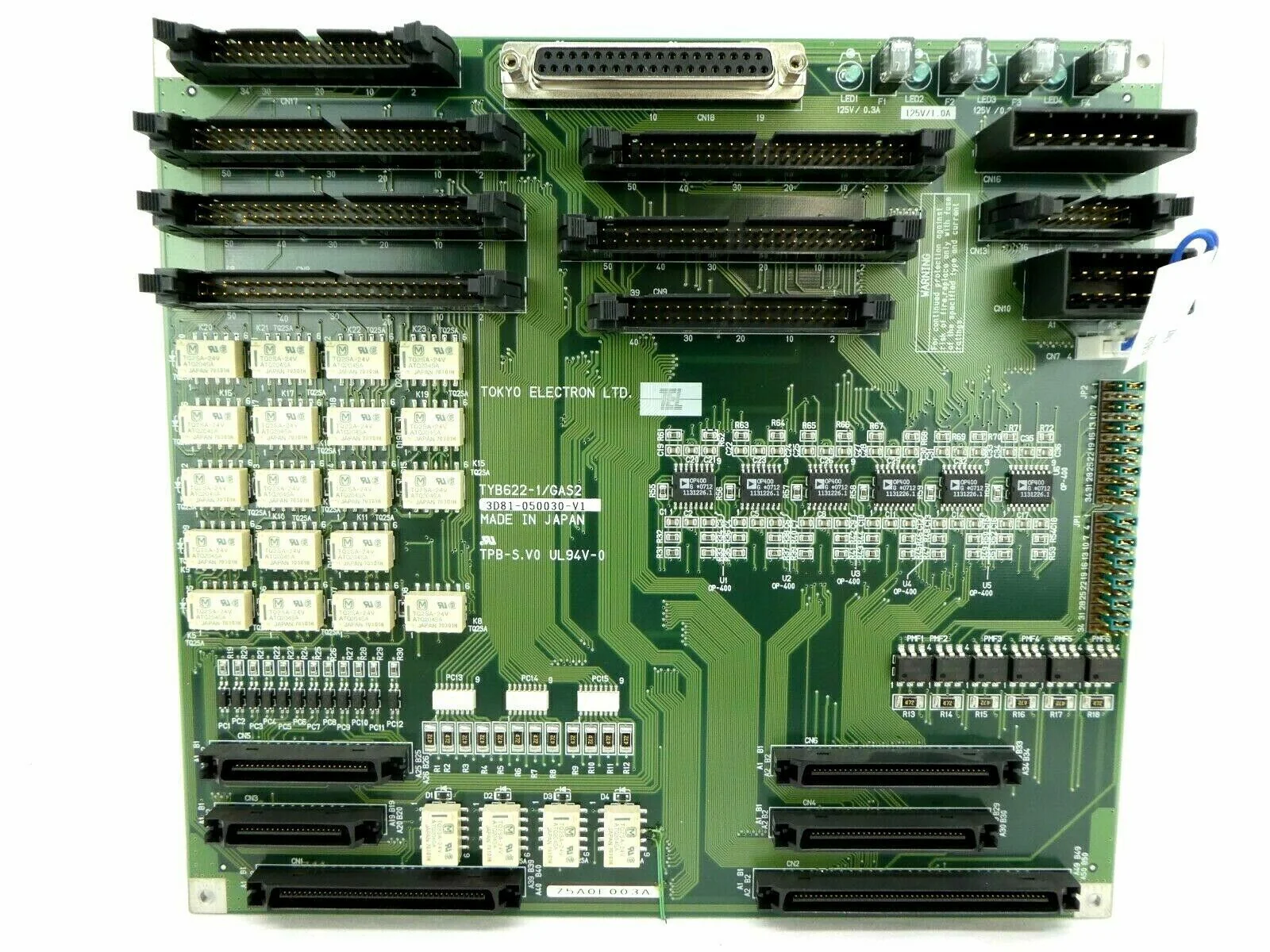 TEL Tokyo Electron 3D81-050030-V1 Interface PCB TYB622-1/GAS2 Working Spare - Image 2