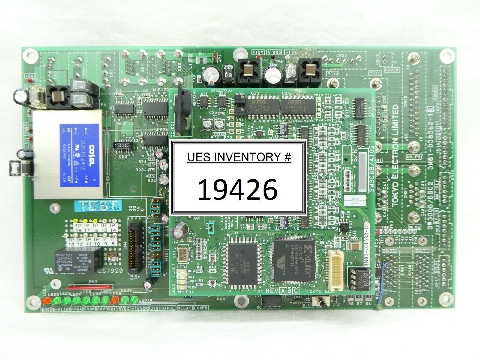 TEL Tokyo Electron 3M81-038362-13 Board PCB SW300B/BSC2 Trias System Working