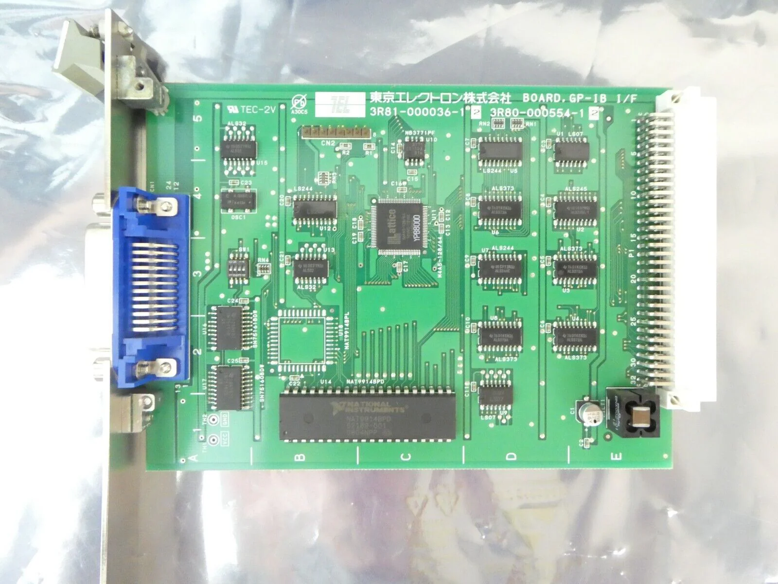 TEL Tokyo Electron 3R81-000036-12 GP-IB Interface Board PCB Card Working Surplus - Image 7