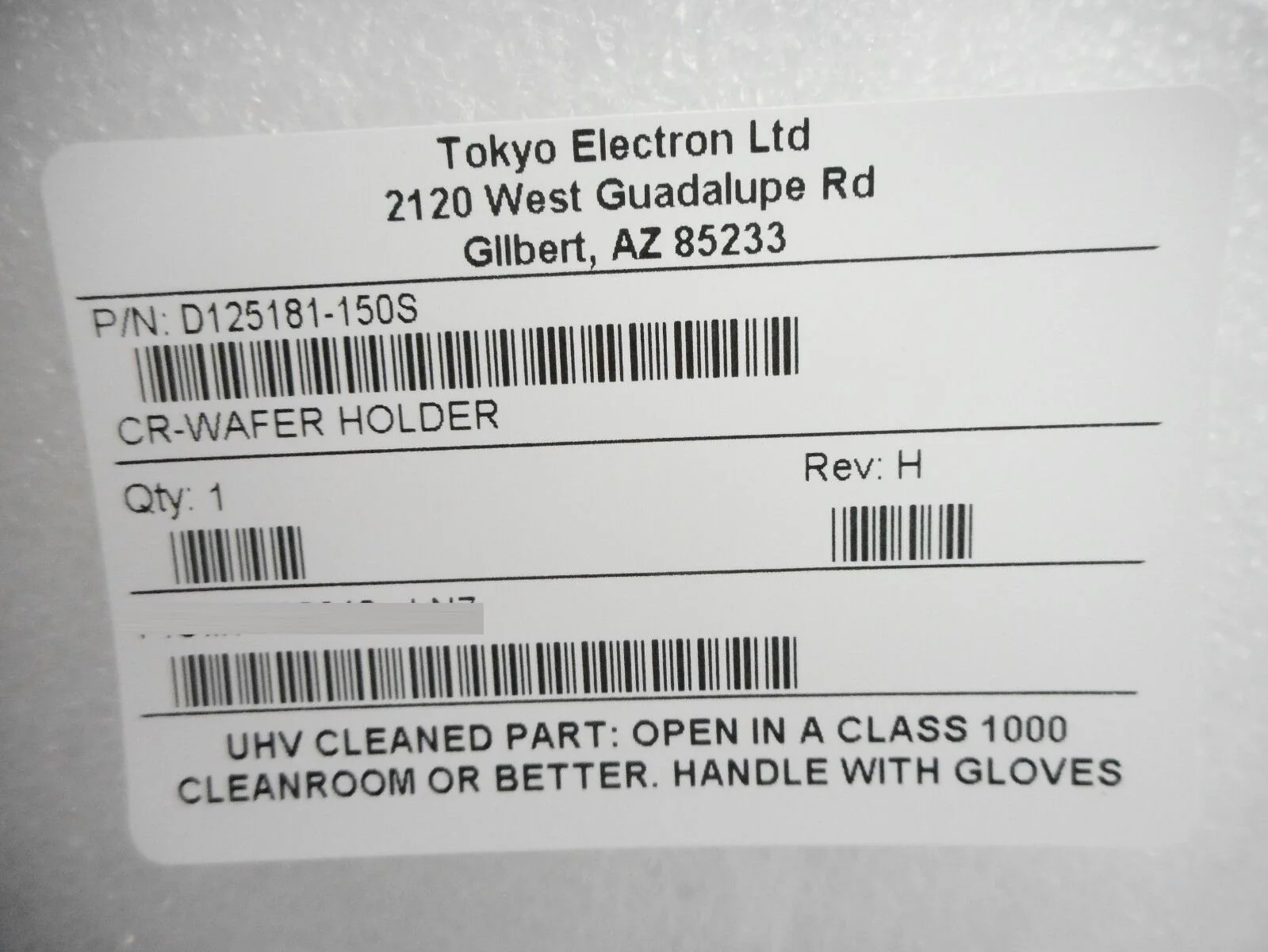 TEL Tokyo Electron D125181-150S Shield CR Wafer Holder Used Working - Image 12