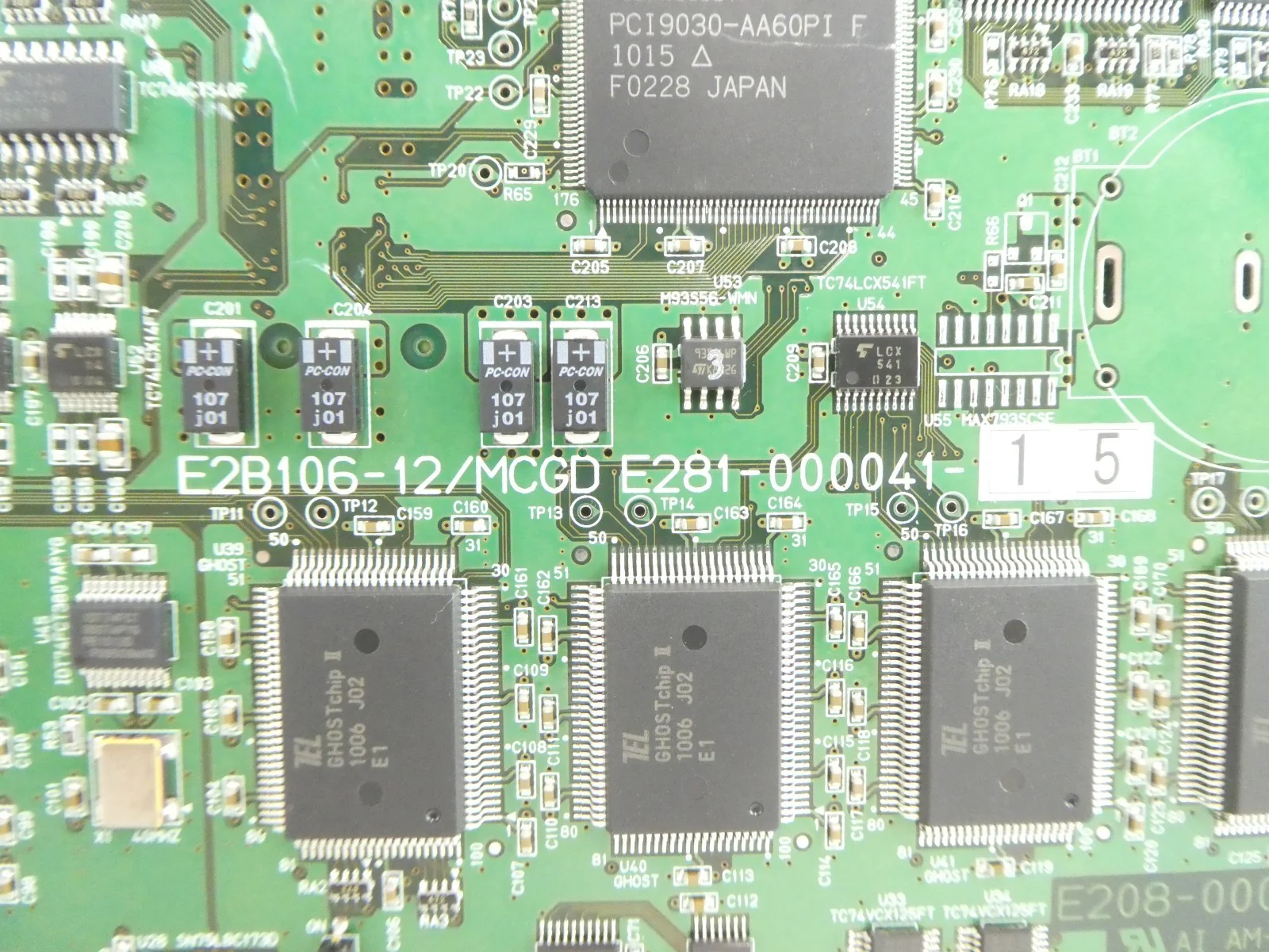 TEL Tokyo Electron E244-000052-16 PCB Card E2B105/MCF E281-000041-15 - Image 9