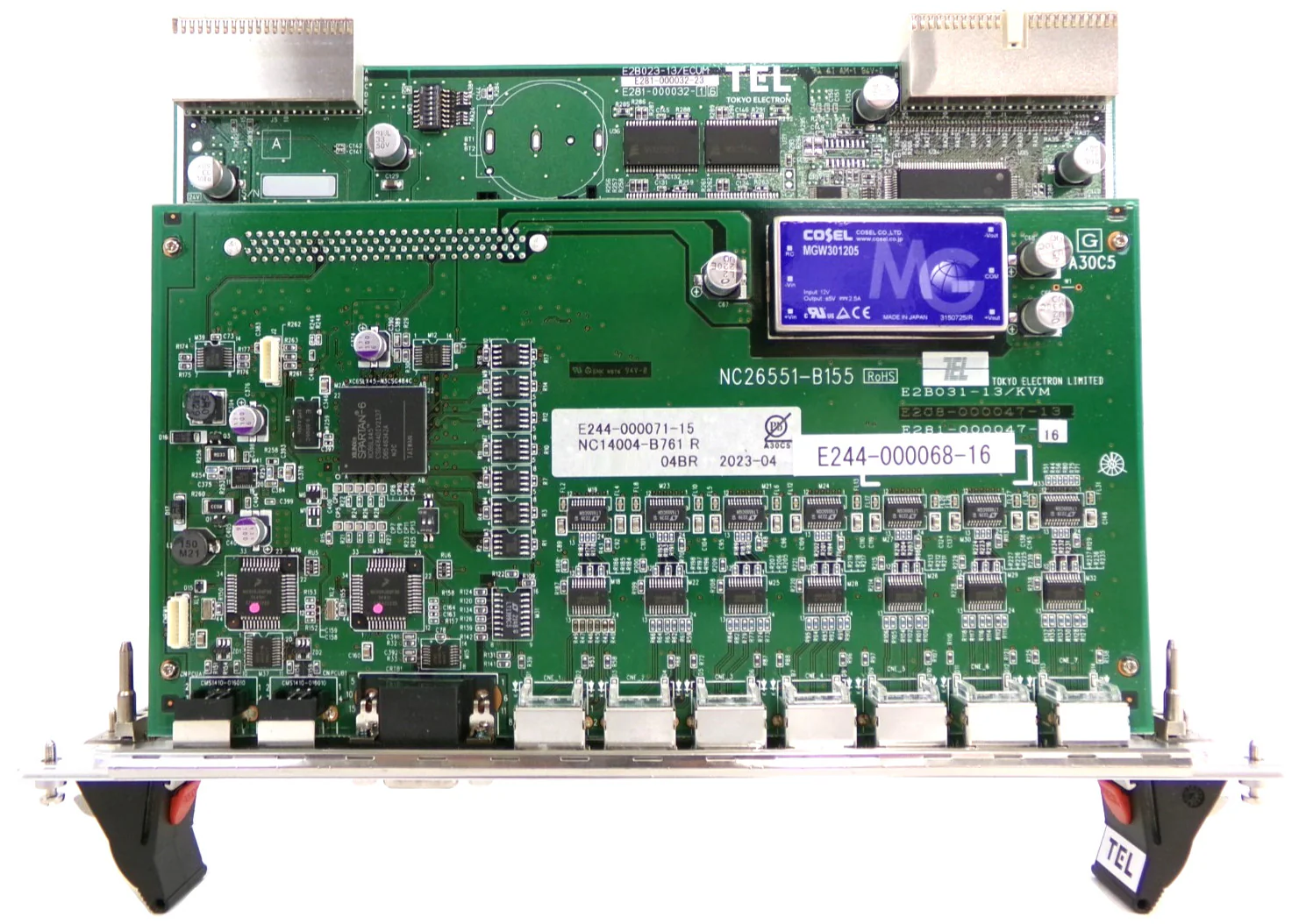 TEL Tokyo Electron E244-000068-16 Processor VME PCB Card E2B029/ECUK Working