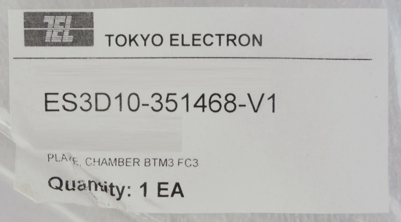 TEL Tokyo Electron ES3D10-351468-V1 Plater Chamber BTM3 FC3 New Surplus - Image 9