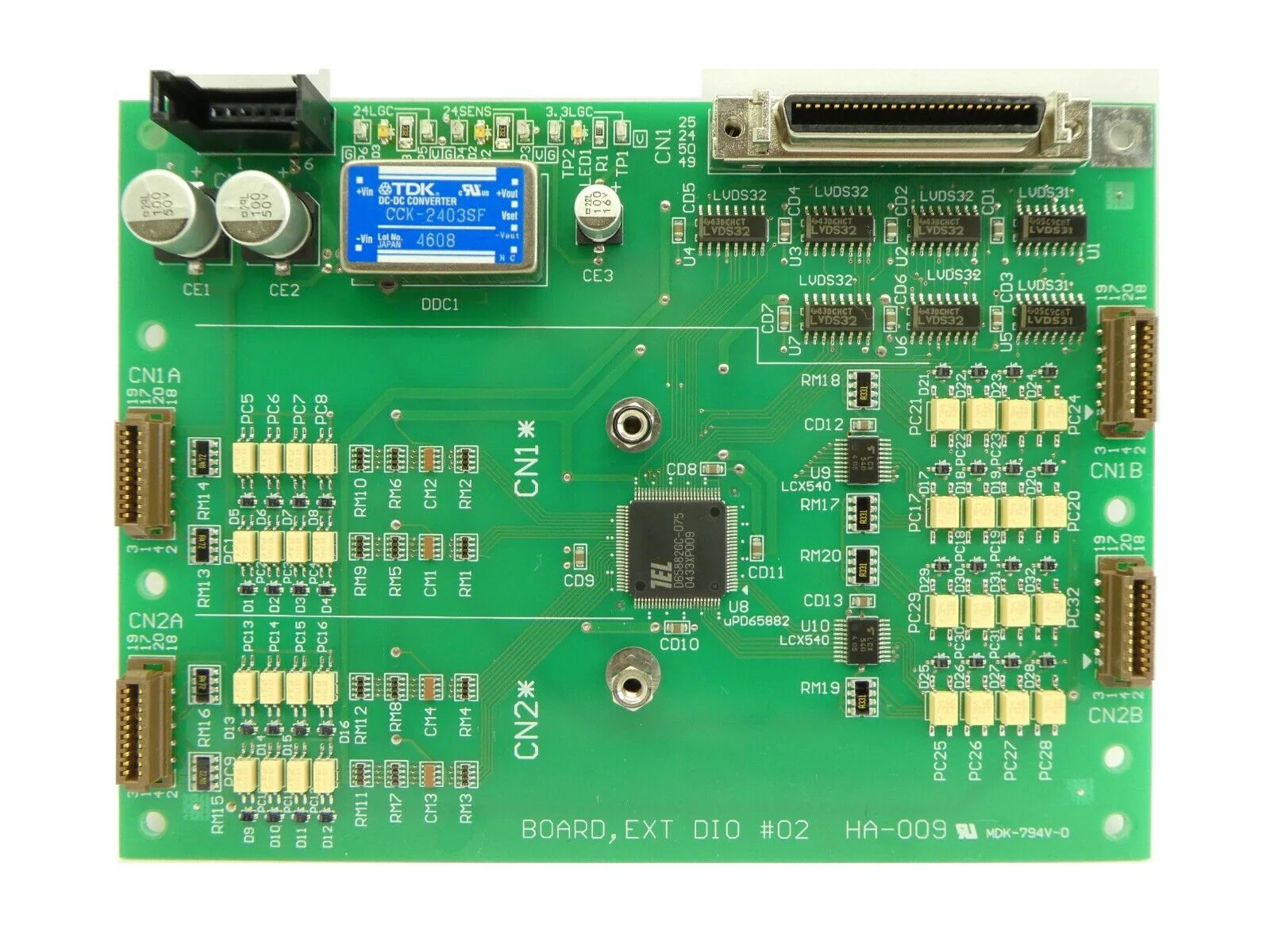 TEL Tokyo Electron HA-009 Digital I/O PCB EXT DIO #02 PHA-009-0 Lithius Working - Image 2