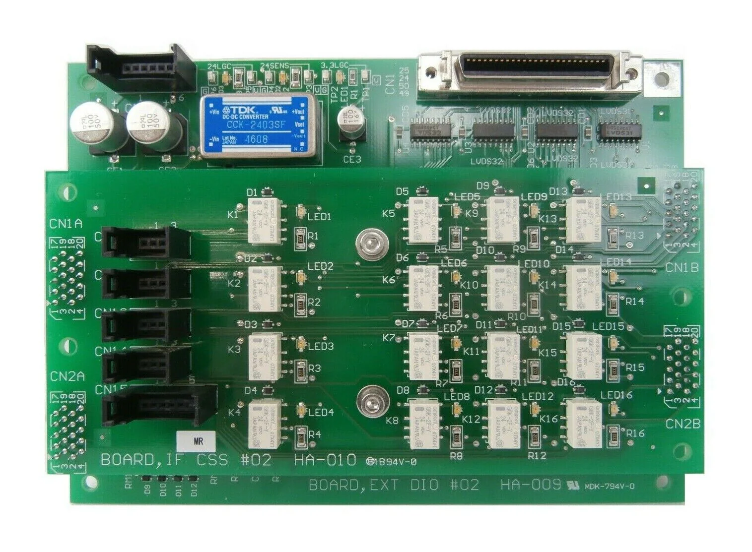 TEL Tokyo Electron HA-009 EXT DIO #02 PCB Assembly HA-010 IF CSS Lithius Working - Image 2