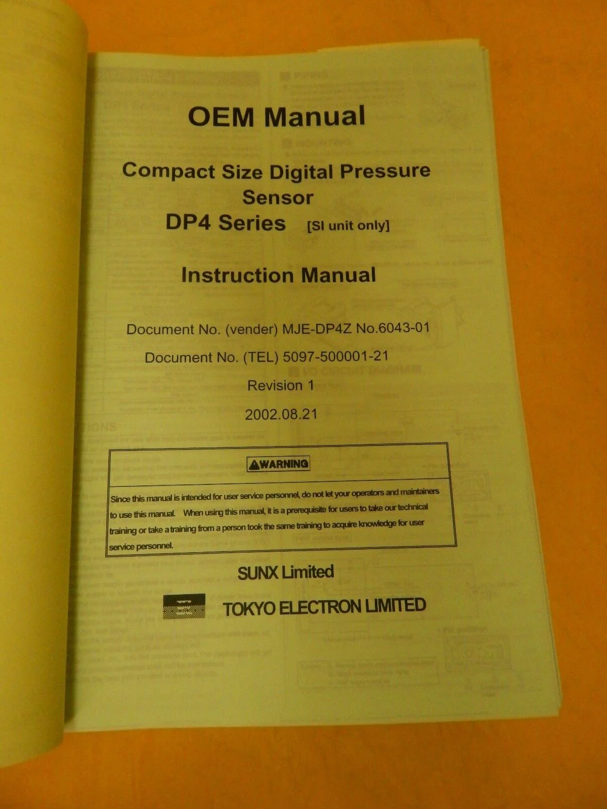 TEL Tokyo Electron OEM Operation Manual Set Clean Track Lithius Surplus - Image 9