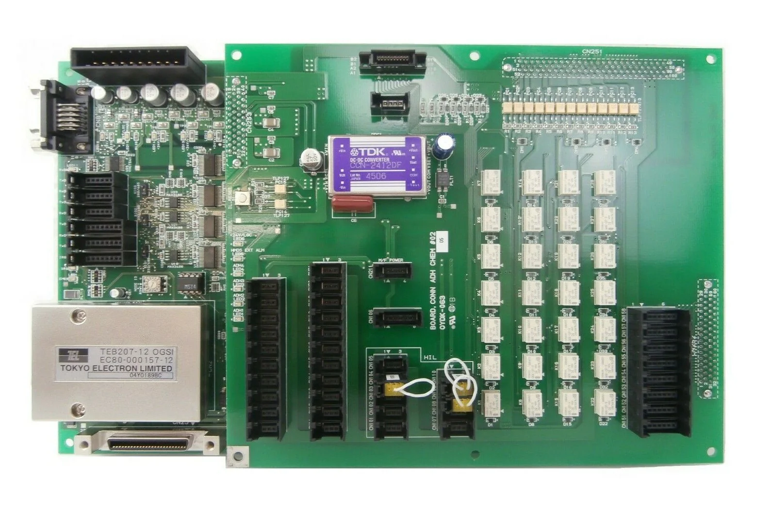 TEL Tokyo Electron OYDK-059 PCB Assembly ADH CHEM #02 OYDK-063 Lithius Working - Image 2