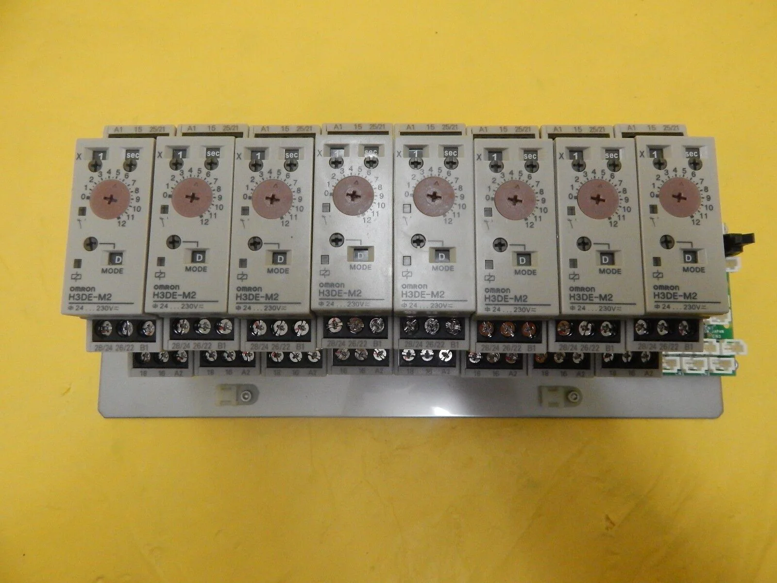 TEL Tokyo Electron Time Delay Relay Assembly Omron H3DE-M2 PR300Z Used Working - Image 6