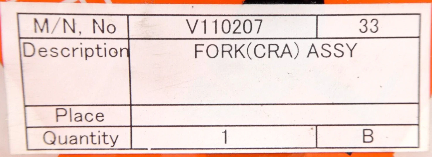 TEL Tokyo Electron V110207 CRA Fork Assembly 12" End Effector New Surplus - Image 9