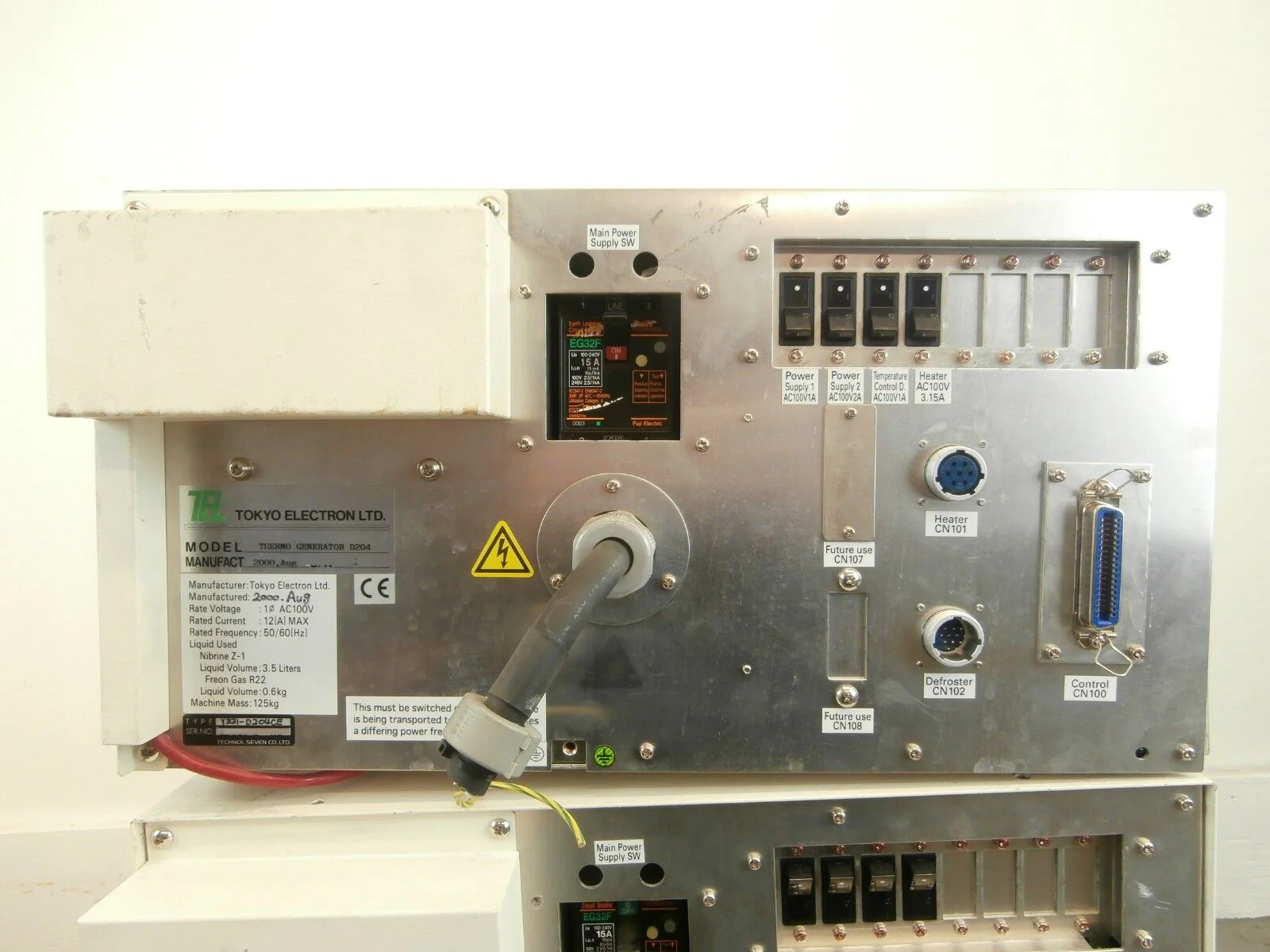 TEL Tokyo Electron Y331-D204CE Thermo Generator Control Unit D204 Lot of 3 As-Is - Image 7
