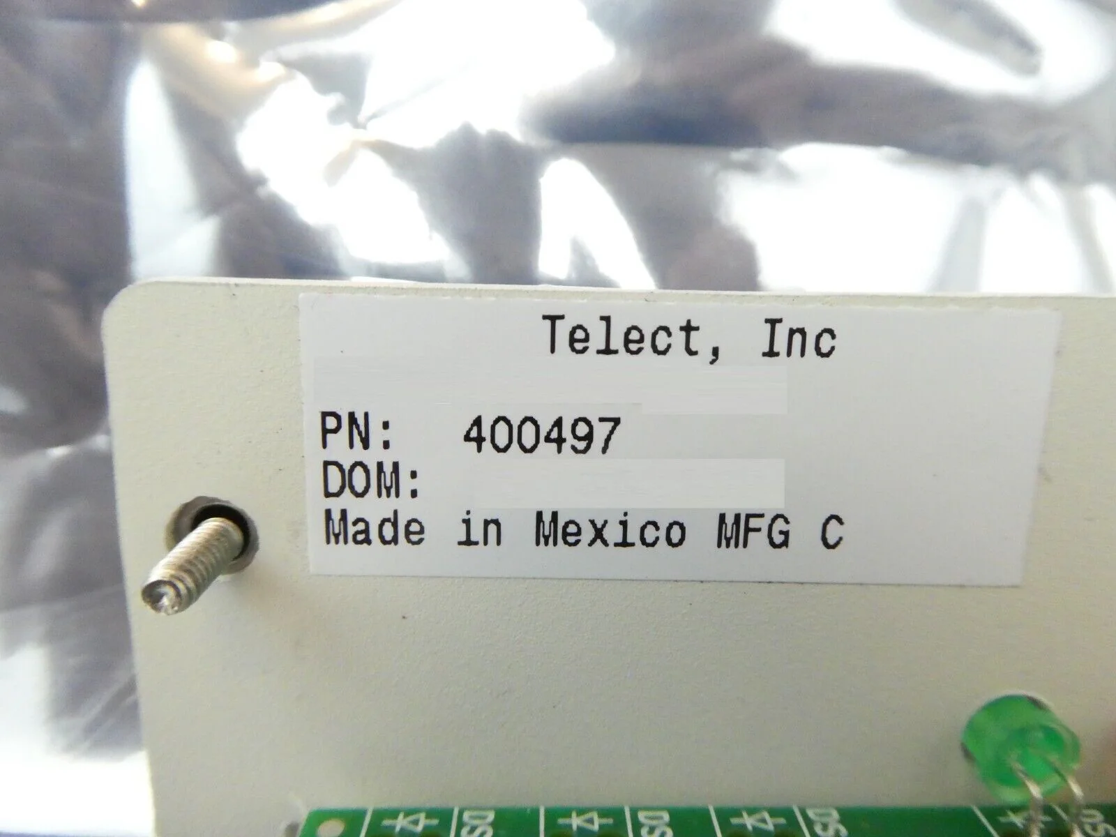 Telect 400497 Standard Module Alarm PCB Card GMT/TPA/TPC WHT 303129 Working - Image 9