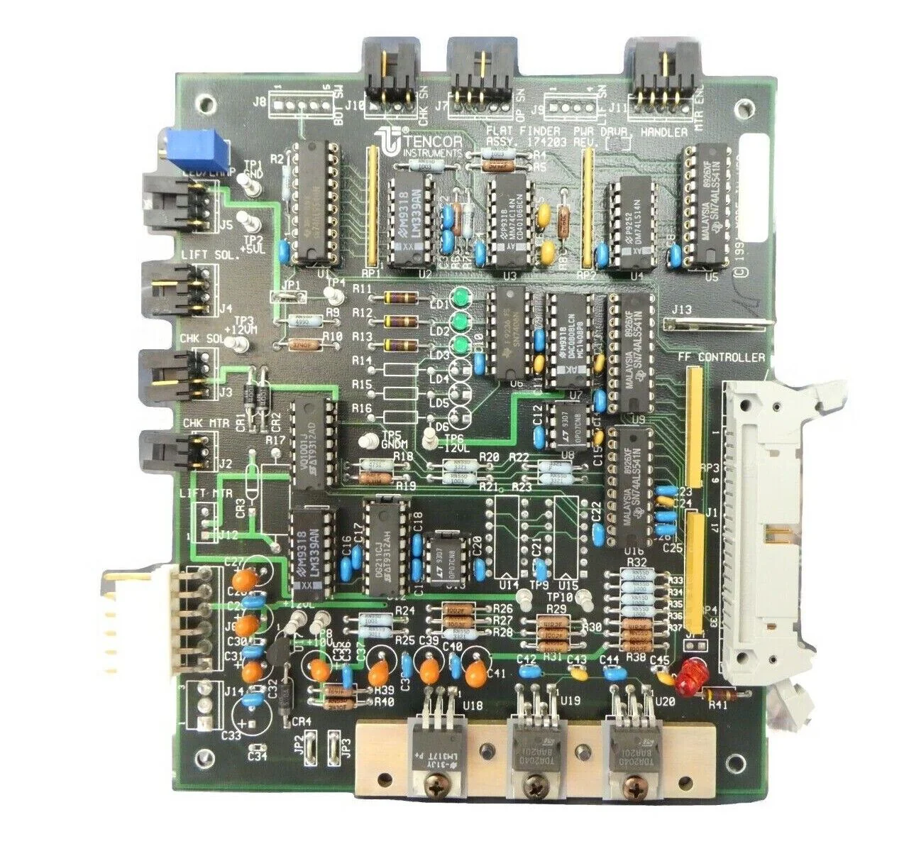 Tencor Instruments 174203 Flat Finder Power Driver Handler PCB P-2H Working - Image 2