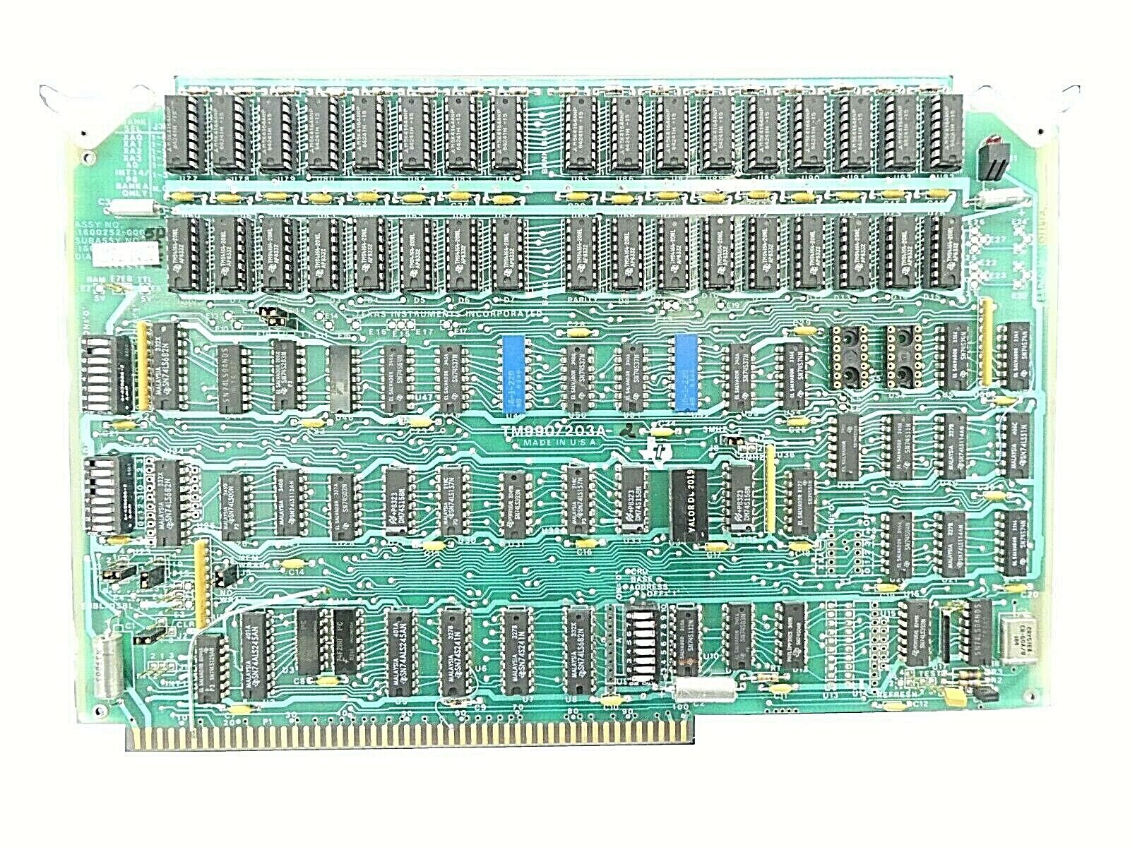 Texas Instruments 1600252-000 RAM Module PCB Card TM990/203A-2 Varian Working - Image 2