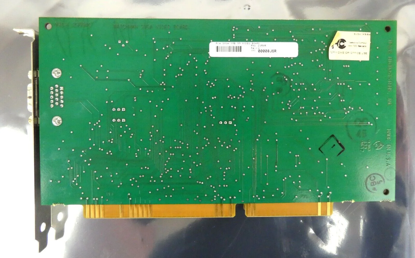 Texas Microsystems 23595 Graphics Card SVGA 1MB AMAT 0660-01707 PCB Working - Image 10