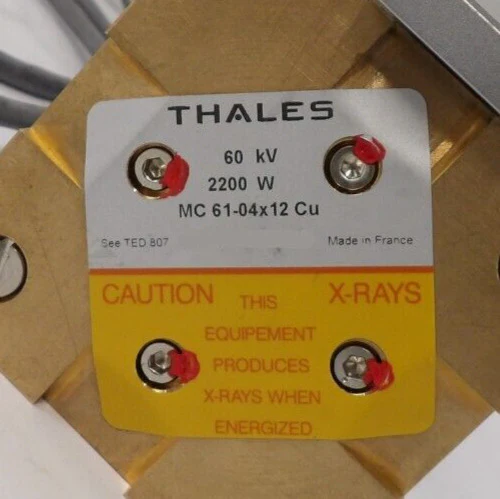 Thales MC 61-04x12 Cu Ceramic XRD X Ray Rube Assembly 60 kV 2200 W Working - Image 6