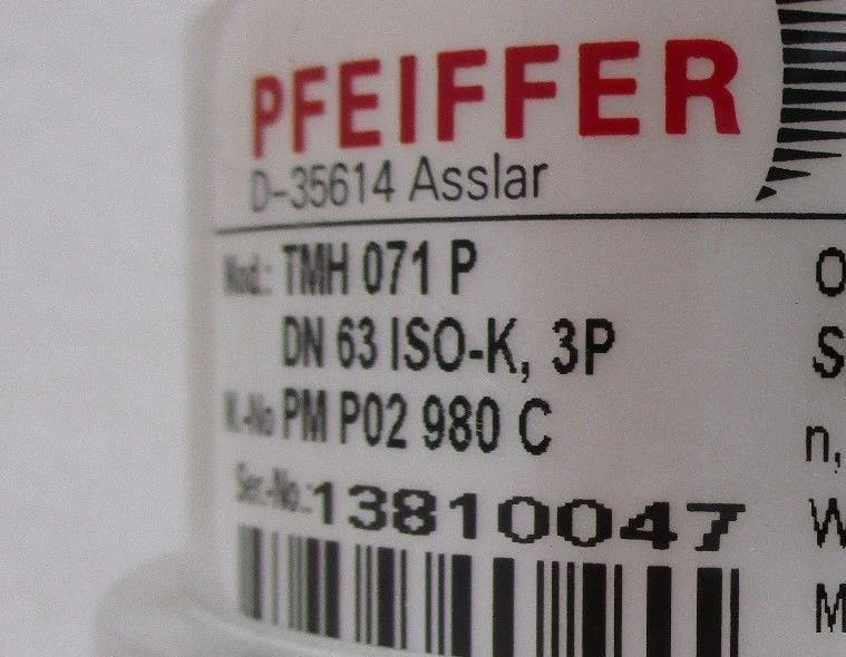 TMH 071 P Pfeiffer PM P02 980 C Turbomolecular Pump w/TC100 Turbo Tested Working - Image 11