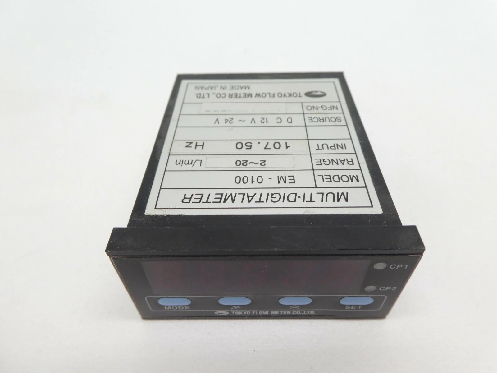 Tokyo Flow Meter EM-0100 Digital Meter MULTI-DIGITALMETER 2~20 L/min Lot of 9 - Image 4