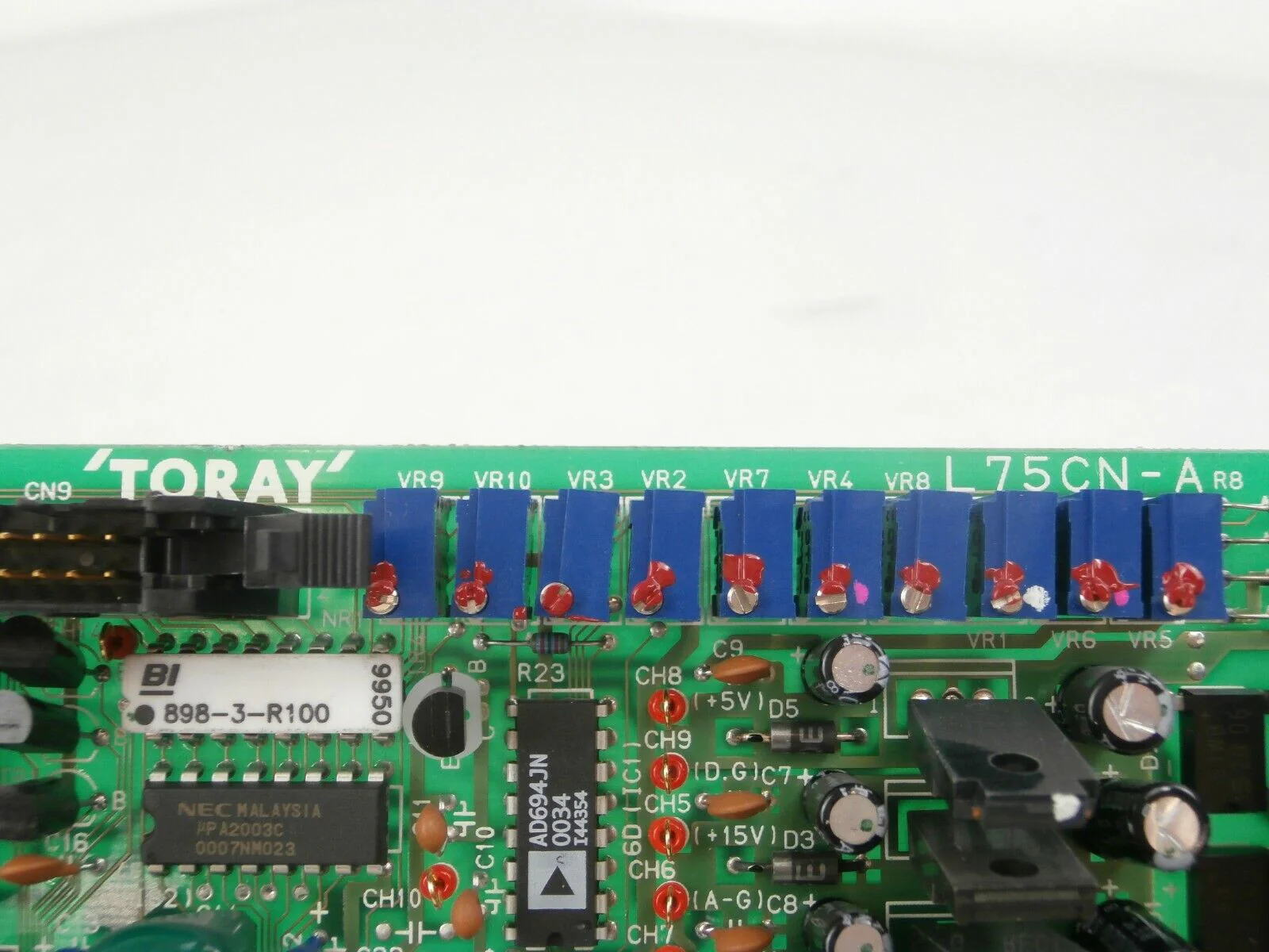 Toray 90N 3N301 Oxygen Analyzer Main Processor Board PCB L75CN-A Working Surplus - Image 11