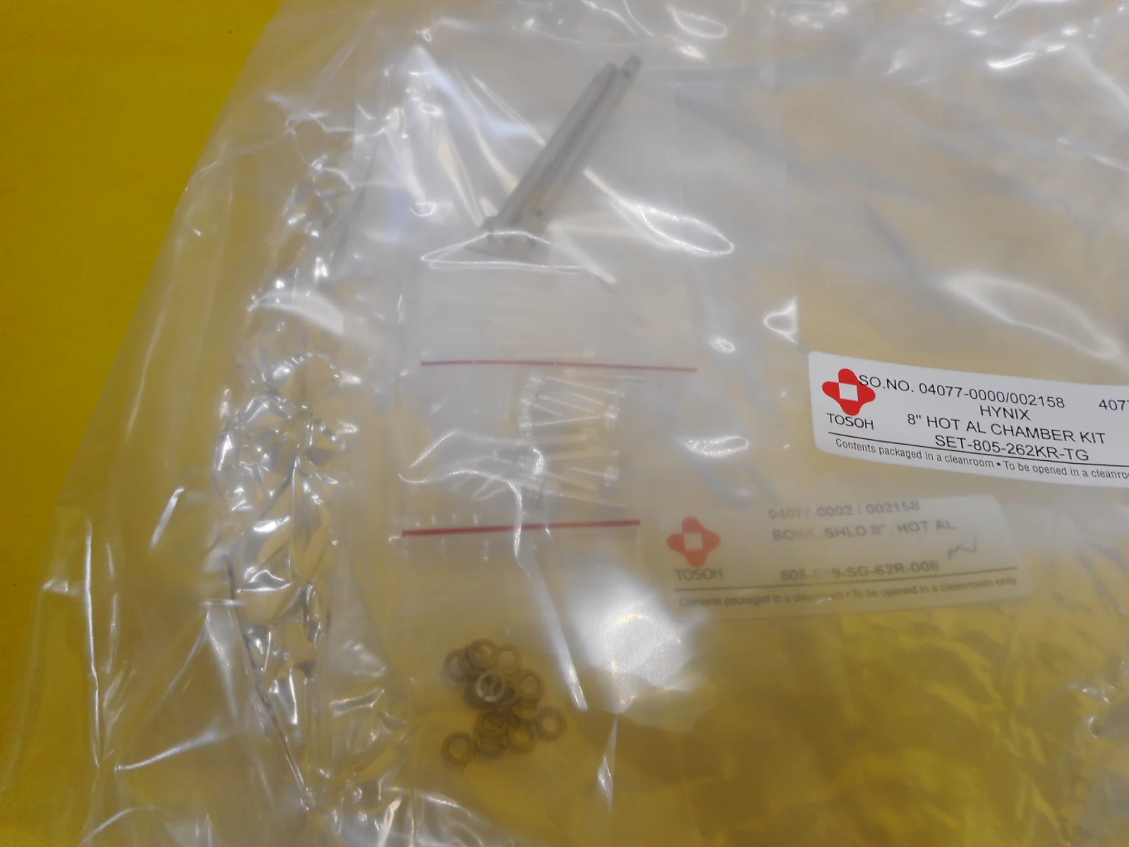 Tosoh SET-805-262KR-TG 8" HOT AL Kit Endura 5500 Refurbished - Image 3