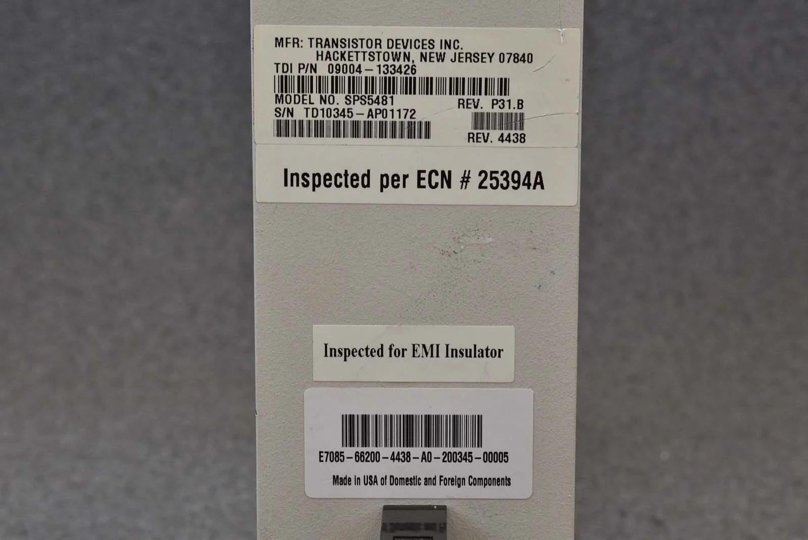 Transistor Devices SPS5481 / 09004-133426 Power Supply 350VDC 17.1A Max - Image 2