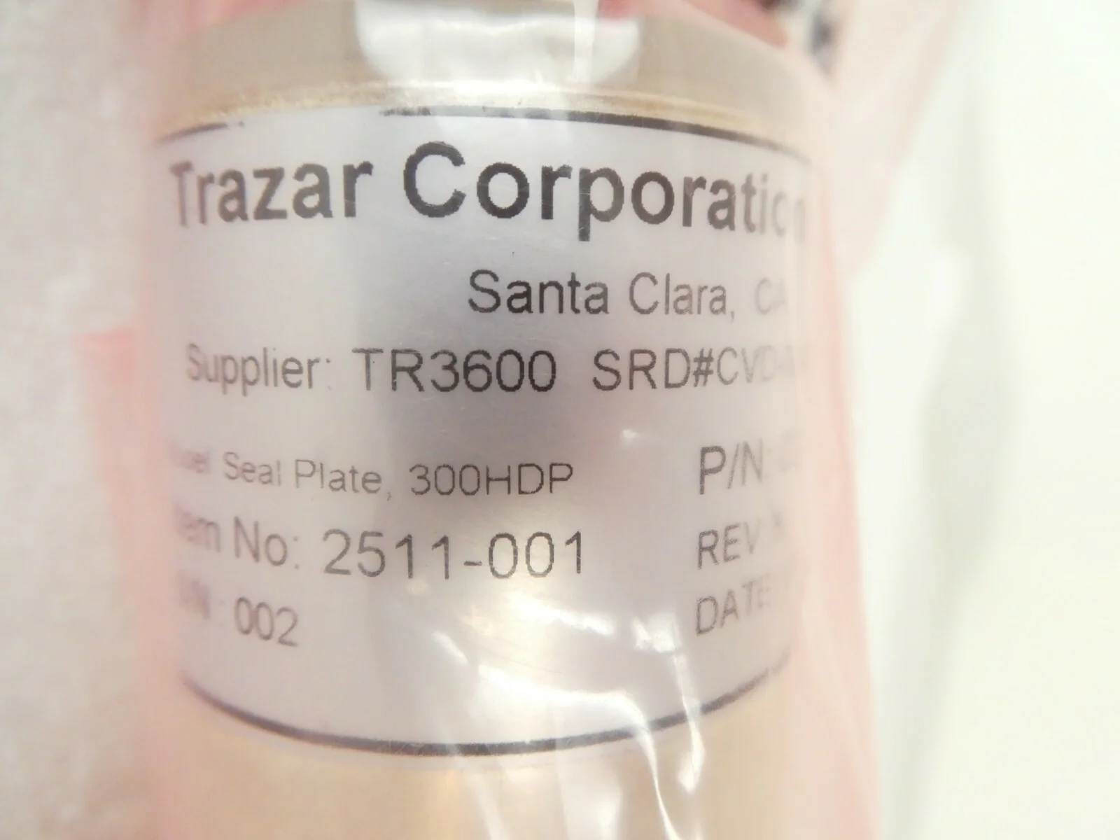 Trazar 2511-001 Seal Plate 300mm HDP Rev. H Novellus 02-122732-00 Working Spare - Image 11