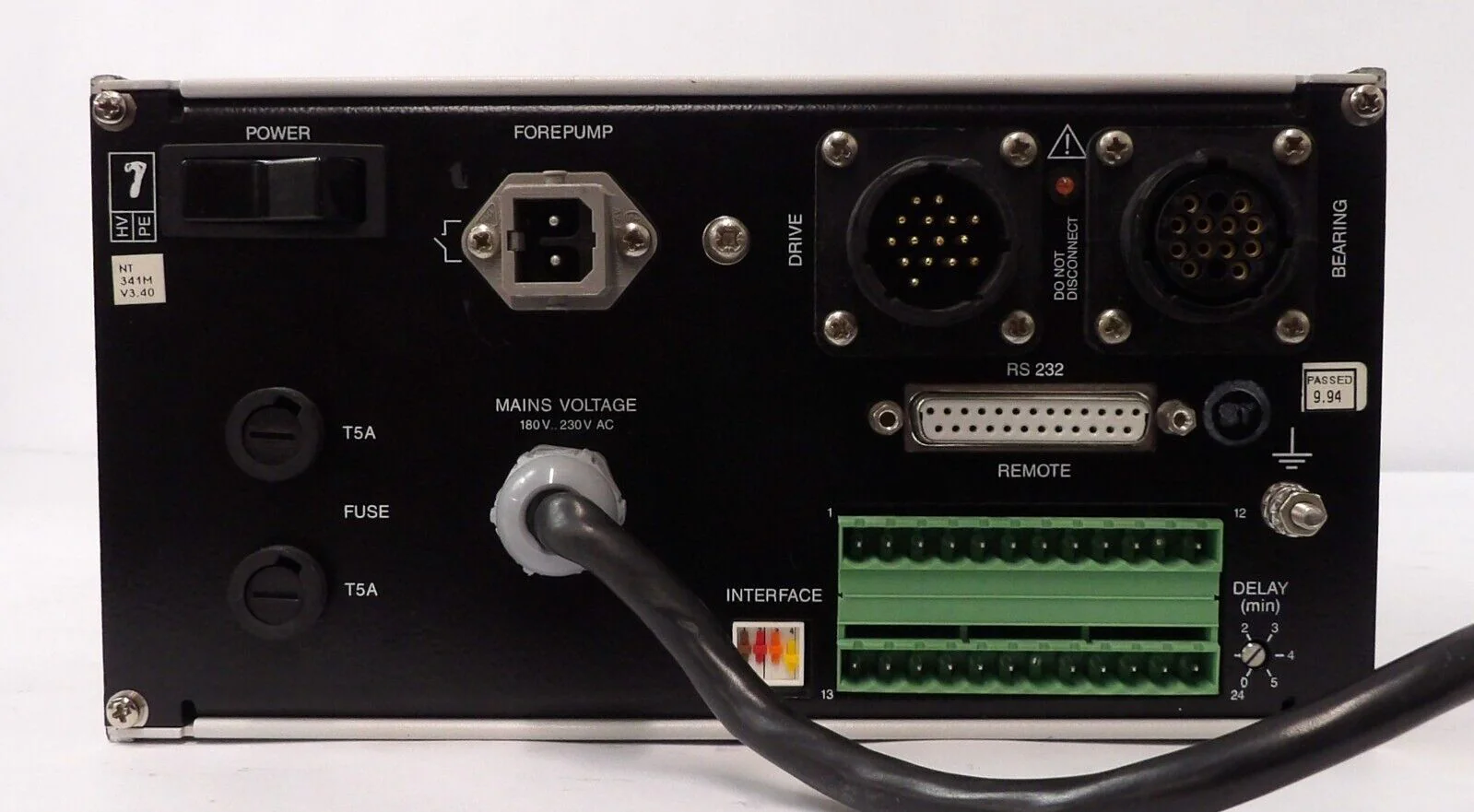 TURBOTRONIK NT 341M/I Leybold Turbomolecular Pump Controller Tested Working - Image 3