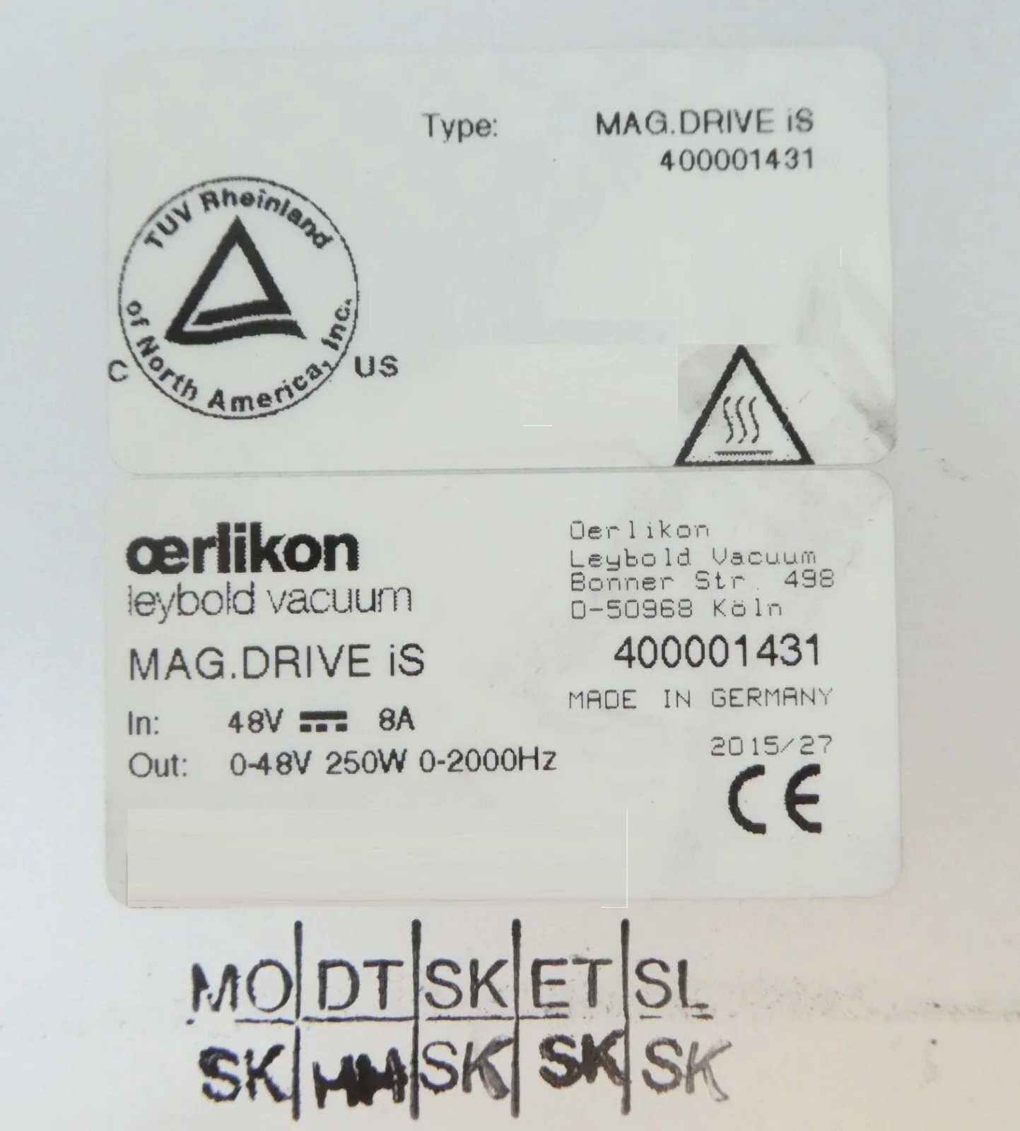 TURBOVAC MAG W 400 iPL Leybold 410400V0715 Turbo Pump MAG.DRIVE Bad Connector - Image 15
