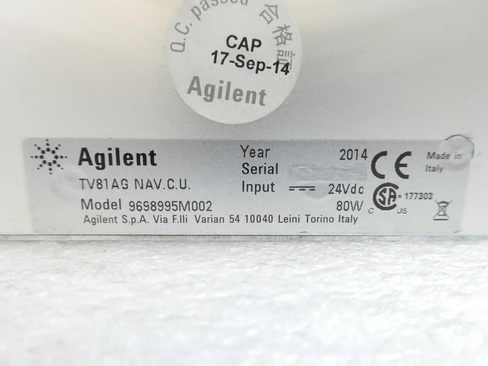 TV-301 Navigator Agilent 9698918M012 Turbo Pump & Controller TV81AG Working - Image 10
