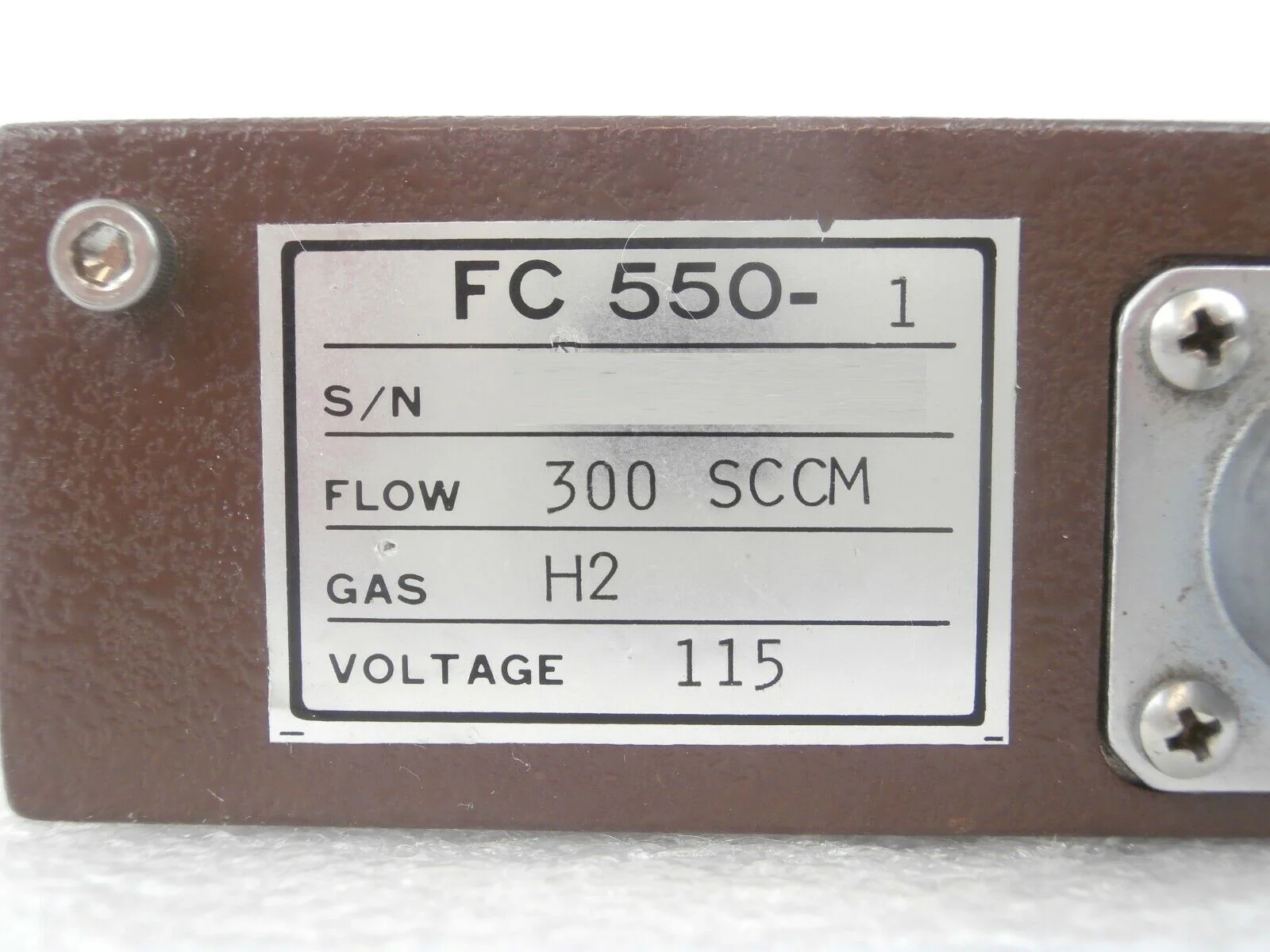 Tylan FC 550-1 Mass Flow Controller MFC 300 SCCM H2 FC Series Refurbished - Image 12